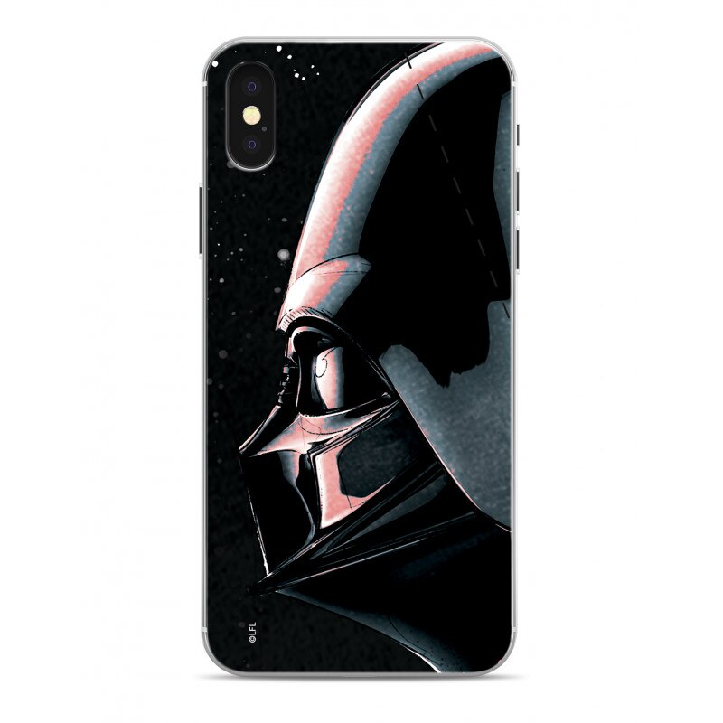 Husa Capac TPU / Glass, DARTH VADER , Apple iPhone XR cu Licenta, Negru Blister